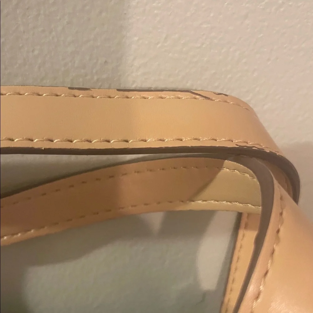 Ann Klein Black Quilted Tote Bag with Tan Accents - Picture 3 of 12